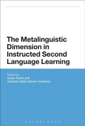 Cover: The Metalinguistic Dimension in Instructed Second Language Learning - Bloomsbury Academic USA