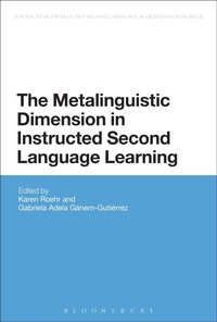Abbildung von: The Metalinguistic Dimension in Instructed Second Language Learning - Bloomsbury Academic USA