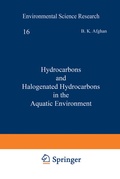 Cover: Hydrocarbons and Halogenated Hydrocarbons in the Aquatic Environment - Plenum Publishing Corporation