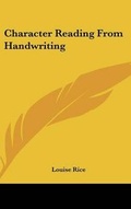 Cover: Character Reading From Handwriting - Kessinger Publishing