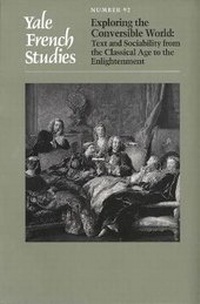 Enlarge image Cover: Yale French Studies, Number 92 - Yale University Press