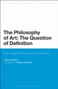 Cover: The Philosophy of Art: The Question of Definition - Bloomsbury Academic USA