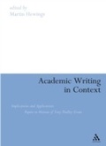 Cover: Academic Writing in Context - Continuum Publishing Corporation