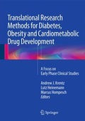 Cover: Translational Research Methods for Diabetes, Obesity and Cardiometabolic Drug Development - Springer
