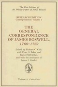 Cover: The General Correspondence of James Boswell, 1766-1769 - Yale University Press