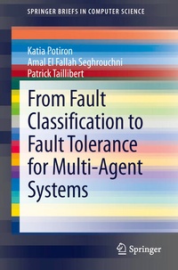 Enlarge image Cover: From Fault Classification to Fault Tolerance for Multi-Agent Systems - Springer