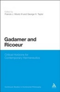 Enlarge image Cover: Gadamer and Ricoeur - Continuum Publishing Corporation