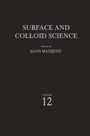 Cover: Surface and Colloid Science - Kluwer Academic / Plenum Publishers