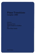 Cover: Phase Transitions Carg&egrave;se 1980 - Springer