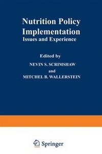 Enlarge image Cover: Nutrition Policy Implementation - Kluwer Academic / Plenum Publishers