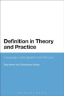 Cover: Definition in Theory and Practice - Bloomsbury Academic USA