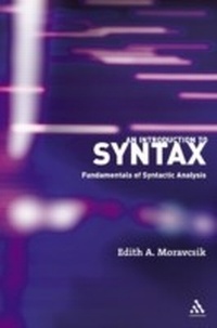 Enlarge image Cover: An Introduction to Syntax - Continuum Publishing Corporation