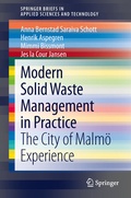 Cover: Modern Solid Waste Management in Practice - Springer