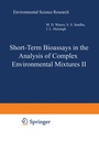 Cover: Short-Term Bioassays in the Analysis of Complex Environmental Mixtures II - Springer