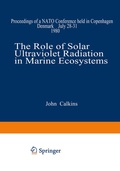 Cover: The Role of Solar Ultraviolet Radiation in Marine Ecosystems - Springer
