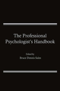 Enlarge image Cover: The Professional Psychologist's Handbook - Kluwer Academic/Plenum Publishers