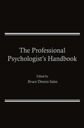 Cover: The Professional Psychologist's Handbook - Springer