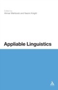 Cover: Appliable Linguistics - Continuum Publishing Corporation