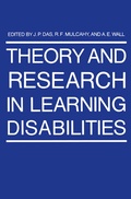 Cover: Theory and Research in Learning Disabilities - Springer