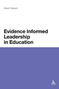 Cover: Evidence Informed Leadership in Education - Continuum Publishing Corporation