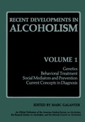 Cover: Recent Developments in Alcoholism - Springer