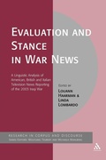 Cover: Evaluation and Stance in War News - Continuum Publishing Corporation