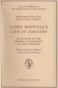 Cover: James Boswell's Life of Johnson - Yale University Press