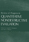 Cover: Review of Progress in Quantitative Nondestructive Evaluation - Springer
