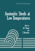 Cover: Austenitic Steels at Low Temperatures - Springer