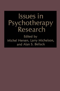 Enlarge image Cover: Issues in Psychotherapy Research - Kluwer Academic/Plenum Publishers