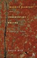 Cover: Maurice Blanchot and Fragmentary Writing - Bloomsbury Continuum