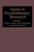 Cover: Issues in Psychotherapy Research - Springer