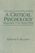 Cover: A Critical Psychology - Kluwer Academic / Plenum Publishers