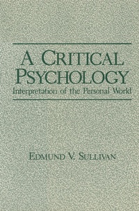 Enlarge image Cover: A Critical Psychology - Springer