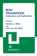 Cover: Role Transitions - Plenum Publishing Corporation