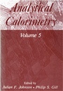 Cover: Analytical Calorimetry - Springer