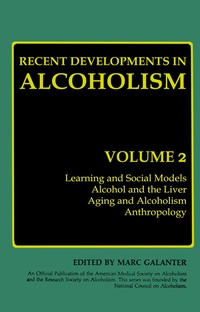 Enlarge image Cover: Recent Developments in Alcoholism - Kluwer Academic / Plenum Publishers