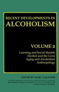 Enlarge image Cover: Recent Developments in Alcoholism - Springer