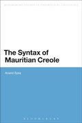 Cover: The Syntax of Mauritian Creole - Bloomsbury Academic USA