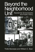 Cover: Beyond the Neighborhood Unit - Kluwer Academic/Plenum Publishers