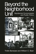 Cover: Beyond the Neighborhood Unit - Springer
