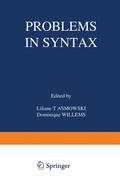 Cover: Problems in Syntax - Kluwer Academic / Plenum Publishers
