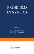 Cover: Problems in Syntax - Springer