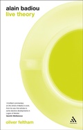 Cover: Alain Badiou: Live Theory - Continuum Publishing Corporation