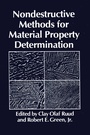 Cover: Nondestructive Methods for Material Property Determination - Springer