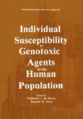 Cover: Individual Susceptibility to Genotoxic Agents in the Human Population - Springer