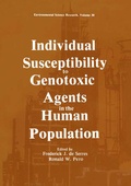 Cover: Individual Susceptibility to Genotoxic Agents in the Human Population - Springer