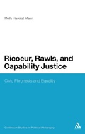 Cover: Ricoeur, Rawls, and Capability Justice - Continuum Publishing Corporation