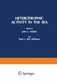 Enlarge image Cover: Heterotrophic Activity in the Sea - Springer