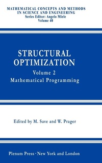 Enlarge image Cover: Structural Optimization, - Plenum Publishing Co.,N.Y.
